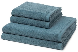 ROSS Handtuch Set Vita, Walkfrottee (Spar-Set, 4-St), 2 X Handtuch 2 X Duschtuch im Set - Baumwolle - Saugstark