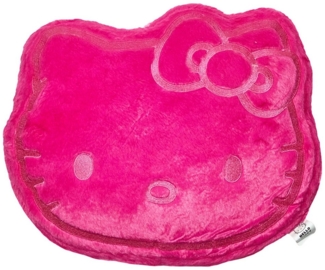 Hello Kitty Dekokissen Hello Kitty 3D Velours Kissen Dekokissen Cushion 40x33x7 cm