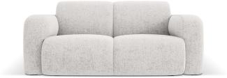 Micadoni Boucle Sofa Molino 2-Sitzer Chenille Hellgrau