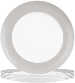 Seltmann Weiden Liberty Pure Colors Frühstücksteller ø 22,5 cm 6er Set - New Grey