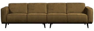 Sofa Statement aus Struktursamt 280 cm, Brass