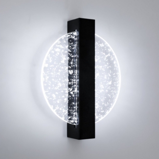 Goeco Wandleuchte Acryl Wandlampe, 12W runde Wandlampe, für Büro, Flur, Café, Weißes Licht