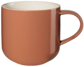 ASA Selection coppa Henkelbecher Red Clay, Henkel Becher, Kaffeebecher, Tasse, Porzellan, Rot, 400 ml, 19100354