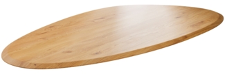 Esstischplatte Edge Oval 220x120x2,5 cm Eiche Natur Flow Edge