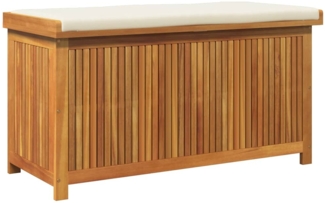 vidaXL Outdoor-Kissenbox 113x50x60,5 cm Massivholz Akazie 4106475