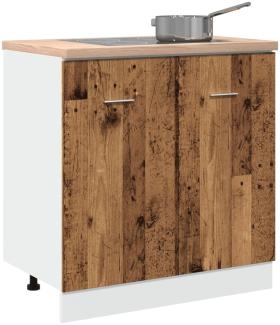 Spülenunterschrank Altholz-Optik 80x46x81,5 cm Holzwerkstoff 856077