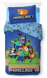 Minecraft Bettwäsche Minecraft Bettwäsche „Ready to Survive" 140x200 + 70x90, 100 % Baumwo