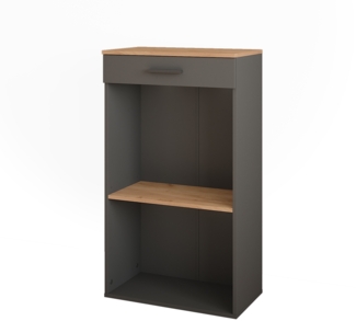 Weinregal Repose Goldkraft Eiche/Anthrazit 60 x 106 cm Vicco