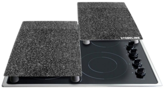 STONELINE Herd-Abdeckplatte, Glas, (2 tlg), ideal auch als Topfuntersetzer, lebensmittelecht, bruchstabilisiert