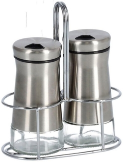 Zeller Present Salz- / Pfefferstreuer, (Set, 3-tlg), aus hochwertigem Edelstahl