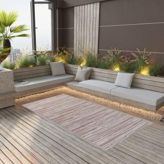 vidaXL Outdoor-Teppich Taupe 140x200 cm PP 317025