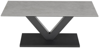 MCA furniture Couchtisch SAPPORO, Grau, Schwarz, Keramikplatte, Metall, B 110 x H 43 x T 70 cm