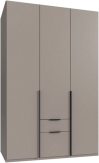 Wimex Drehtürenschrank Mugano (mit langen oder kurzen Griffen aus Metall) wahlweise mit oder ohne Spiegel, mit Schubladen