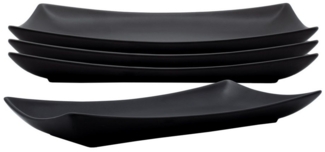 Spetebo Kombiservice Keramik Teller Set eckig (1-tlg), Keramik, Ofen- und spülmaschinengeeignet