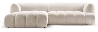 Micadoni Modulares Ecksofa Harry 4-Sitzer Links 3D-Stoff Helles Beige