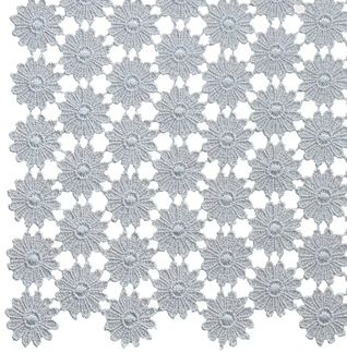 matches21 HOME & HOBBY Tischdecke Tischläufer Vollspitze nostalgische Blumen grau 40x90 cm (1-tlg)