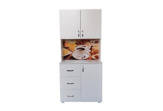 HTI-Living Hochschrank Küchenbuffet 3 Schubladen Blanca Bistro (Stück, 1-St, 1x Schrank Blanca, ohne Dekoration) Küchenschrank Hochschrank