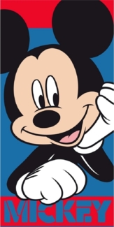 Disney Mickey Mouse Kinder Badehandtuch – Weiches & saugstarkes Strandtuch 70x140 cm