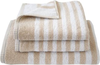 Dyckhoff Handtuch Set Maritim, Sea Stripe, Frottier (Set, 3-St), 2 Handtücher (50x100cm), 1 Duschtuch (70x140cm)