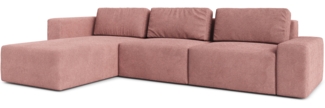 AX LIVING Couch XXL L Form Arkleton Ecksofa Groß Rosa 360cm Komfort L