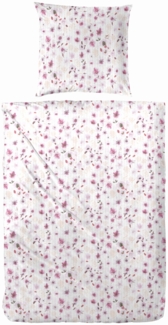 Westminster Bettwäsche Mikrofaser Blumen lila pink 135 x 200 cm