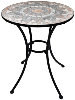 K&L Wall Art Gartentisch Mosaiktisch Steintisch Naturstein Mosaik Tischplatte (1-St), Balkonmöbel