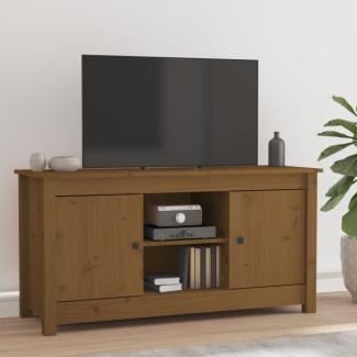 TV-Schrank Honigbraun 103x36,5x52 cm Massivholz Kiefer [814587]