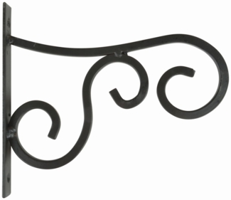 esschert design Blumenampel, Metall Wandhaken für Hanging Basket Größe S 21x18 cm