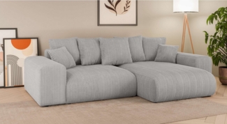 INOSIGN Ecksofa LAKESIDE mit Bettfunktion und Bettkasten, B/T/H 257/166/84 cm, L-Form, Recamiere beidseitig montierbar, Wellenunterfederung