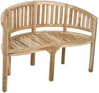 Bank Ambon aus Teak, C-Grade, naturbelassen, 2-Sitzer