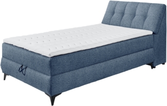 Boxbett >ATLANTIS 6< 120x200 cm Liegefläche, Bezug blue - 125x102x240cm (BxHxT)