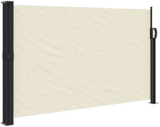 vidaXL Seitenmarkise Ausziehbar Creme 120x500 cm 4004400