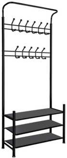 Homewit Kleiderständer Kleiderständer aus Eisen, Kleiderständer mit Schuhablage