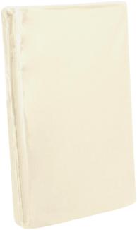 Traumschlaf Zwirn Elasthan Spannbetttuch De-Luxe|140x200 - 160x220 cm| beige