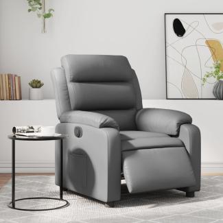 vidaXL Relaxsessel Elektrisch Grau Kunstleder 3205031