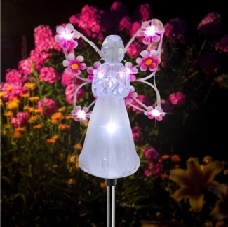 PRIISF Gartenleuchte LED Solarlampen Solar Gartenlichter Dekofigur Lichterketten Außenlampe, Wasserdicht-IP65, LED Solarleuchte Pfadlichter Leuchtende Gartendeko, Wegeleuchte Rasenlicht Landschaftslampe Solarleuchten, Landschaftspfad Beleuchtung für Te...