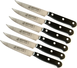 6 Stück Brotzeitmesser 4 1/2" POM Marsvogel Solingen # 82 45 02