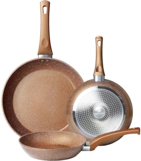 Innerwell Antihaft Bratpfanne Pfannenset 20/24/28cm Induktion Aluminium Granit