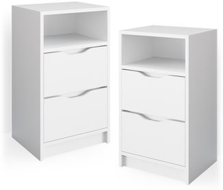 Nachttisch Ruben Weiß 2er Set Vicco