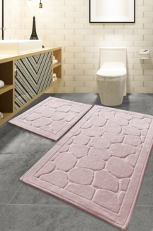 Badematten-Set (2 Stück), 'Lino', Mehrfarbig