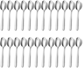 Teelöffel Set Kaffeelöffel Set 24 Stück Edelstahl 14,5cm Spülmaschinenfest