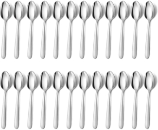 Teelöffel Set Kaffeelöffel Set 24 Stück Edelstahl 14,5cm Spülmaschinenfest