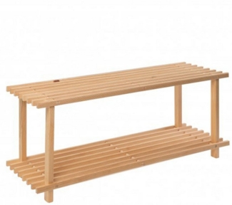 Testrut Schuhregal Schuhregal, Holz, 2 Ebenen, 1-tlg.