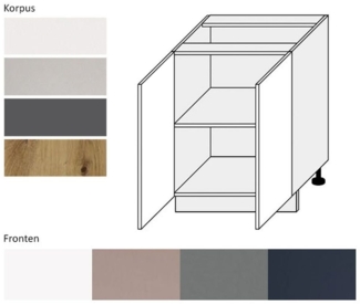 Unterschrank Bonn B/T/H: 60 cm / 50 cm / 82 cm