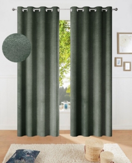 my home Verdunkelungsvorhang Fleuriss (1 St), Ösen, verdunkelnd, Wohnzimmer, Schlafzimmer, Arbeitszimmer, Kinderzimmer, modern