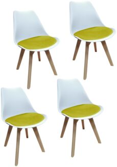 HTI-Living Esszimmerstühle im skandinavischen Stil 4er Set Design-Stühle mit.
