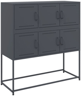 vidaXL Sideboard Anthrazit 100,5x39x107 cm Stahl 846598