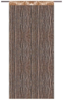 Fadenvorhang Lurex- Optik Fadengardine mit Stangendurchzug Türvorhang, attraktiv und modern in vielen verschiedenen Ausführungen erhältlich (gold - gelbgold / ca. 90x200 cm)