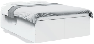 vidaXL Bettgestell Weiß 120x190 cm Holzwerkstoff 3280951