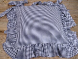 matches21 HOME & HOBBY Kissenbezüge Kissen-Bezug 40x40 cm Landhaus-Stil Stuhl-Kissen kariert blau weiß, (1 Stück), Baumwolle Kissen-Hülle für Esszimmer-Stuhl Sitz-Kissen